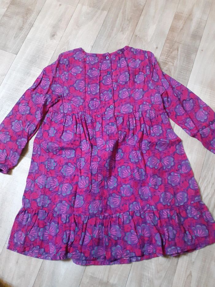 Robe fille violette fleurie 6 ans - photo numéro 6