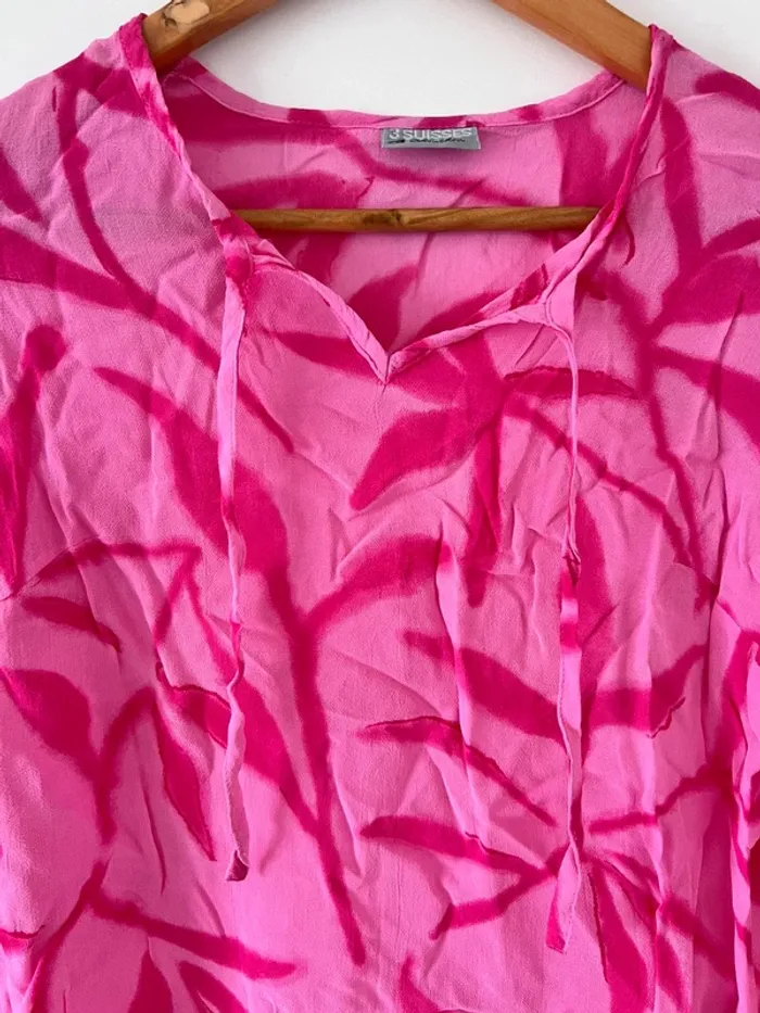Tunique de plage taille 38 rose - photo numéro 2