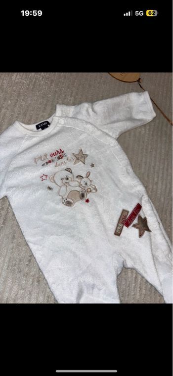 Pyjama velours blanc