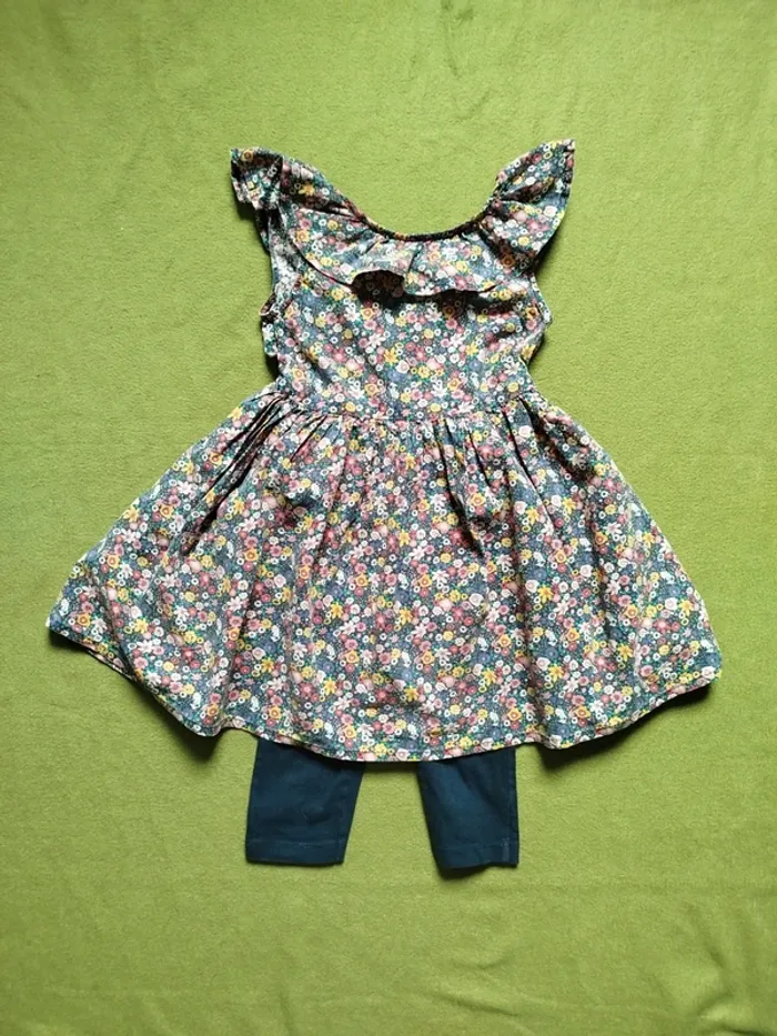 Ensemble robe fleurie