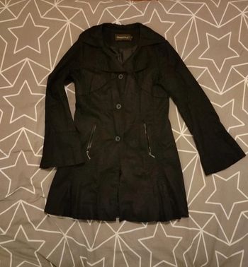 Parka noir femme