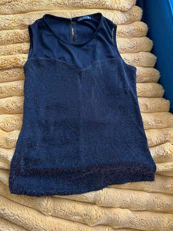 Débardeur noir à paillettes