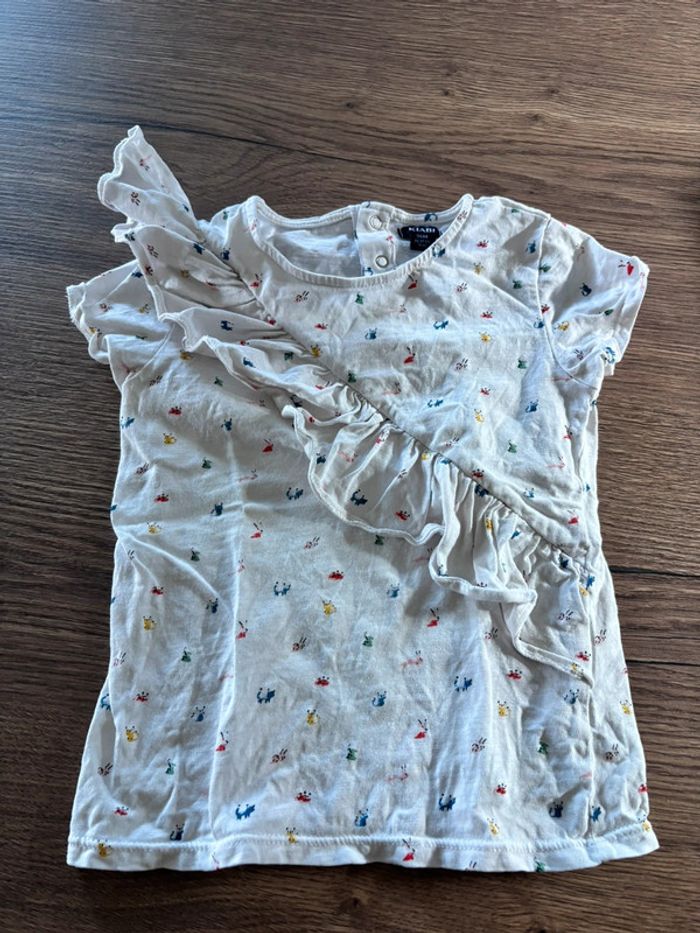 T-shirt à froufrou