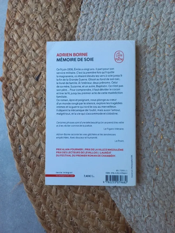 📖 Mémoire de soie - Adrien Borne - photo numéro 2