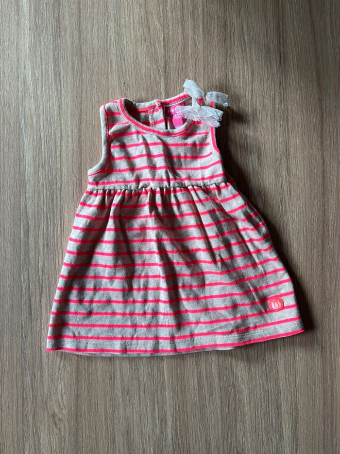 Robe hiver pik ouic rose et beige