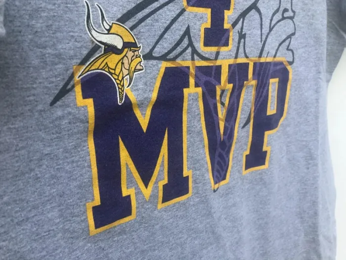 Reebok T-shirt NFL grey Minnesota Vikings Mens M - photo numéro 3