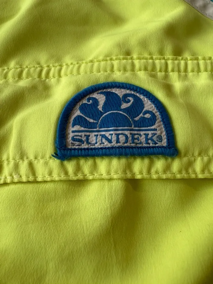 Short bain sundek jaune fluo et bleu - photo numéro 8