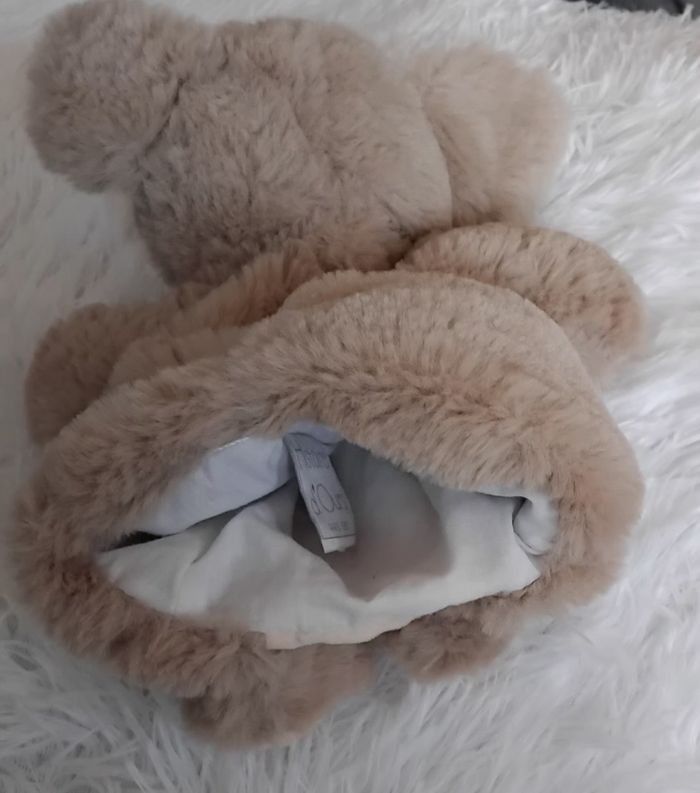 Doudou marionnette cochon - beige et rose très clair - Histoire d ours - photo numéro 2