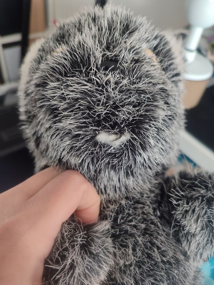 peluche ancienne castor écureuil gris blanc bettella france Bettella Vintage - photo numéro 4