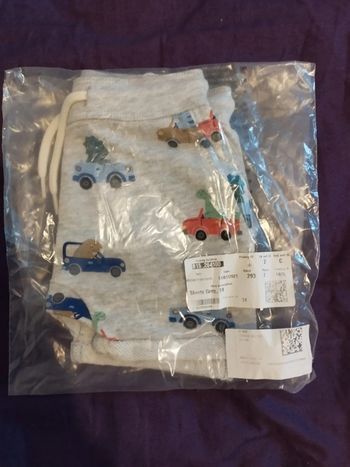 Short gris voitures dino 74 h&m neuf