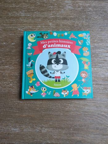 Livre histoire animaux neuf cadeau Simon le raton laveur