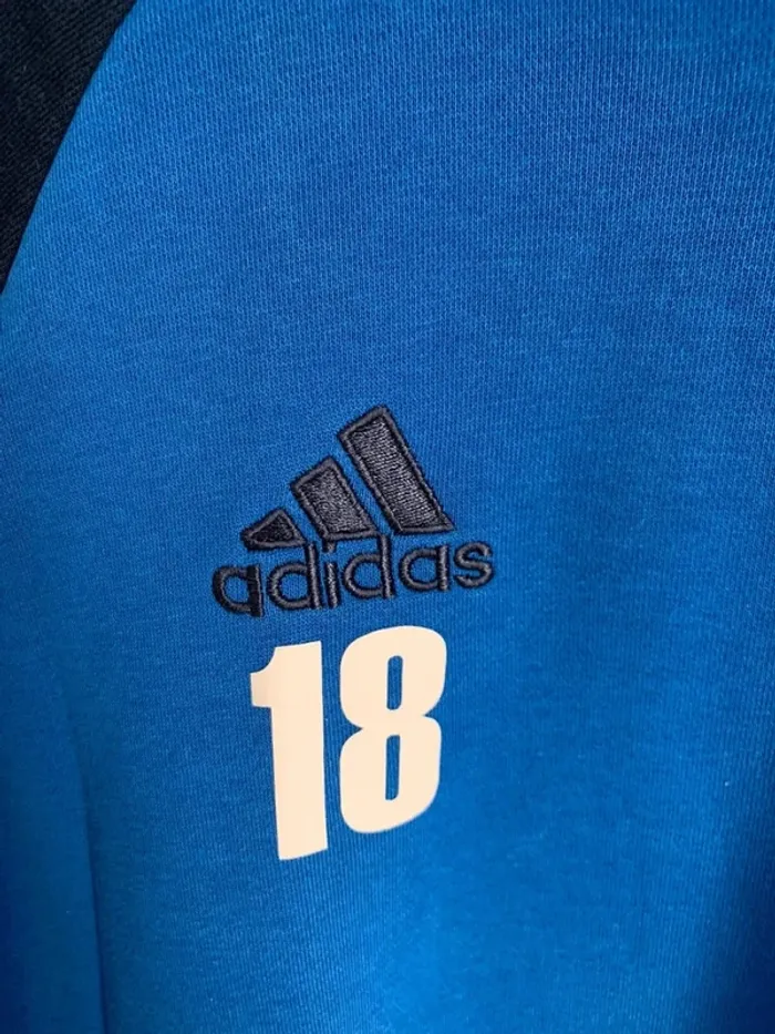 Pull adidas bleu taille M - photo numéro 2