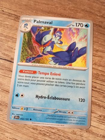 Carte pokémon "Palmaval"