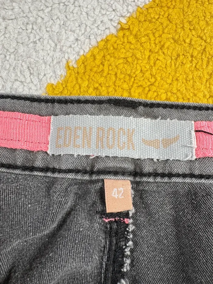 Short en jean Eden Rock | Gris chiné | Taille 42 - photo numéro 4