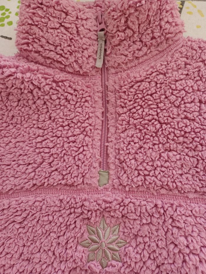 Pull col roulé fille Kiabi rayé violet et blanc 10 ans - photo numéro 3