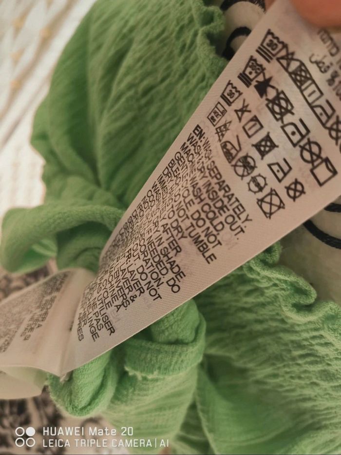 💕Joli Débardeur crop top court ROXY vert citron à smocks - Taille L/ 40 💕 - photo numéro 11