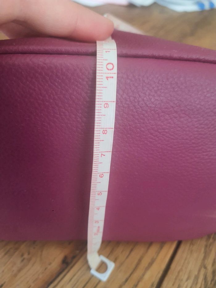 Jolie sac à main No Stress en cuir Violet - photo numéro 13