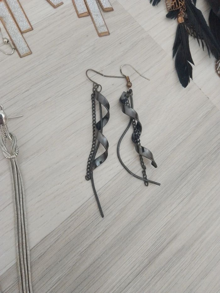 Lot de 7 paires de boucles d'oreilles fantaisie - photo numéro 4