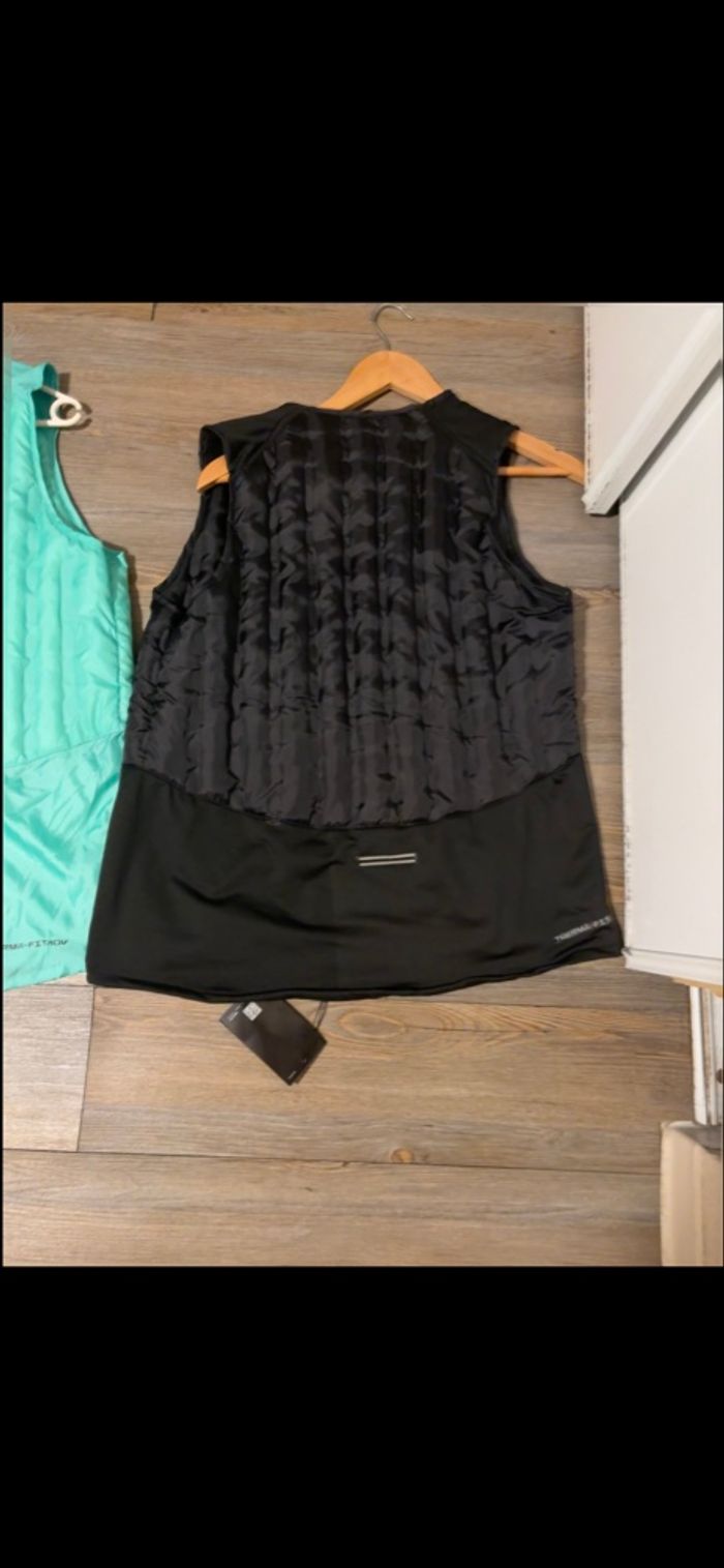 Lot de 2 veste sans manche Nike noir et vert - photo numéro 5