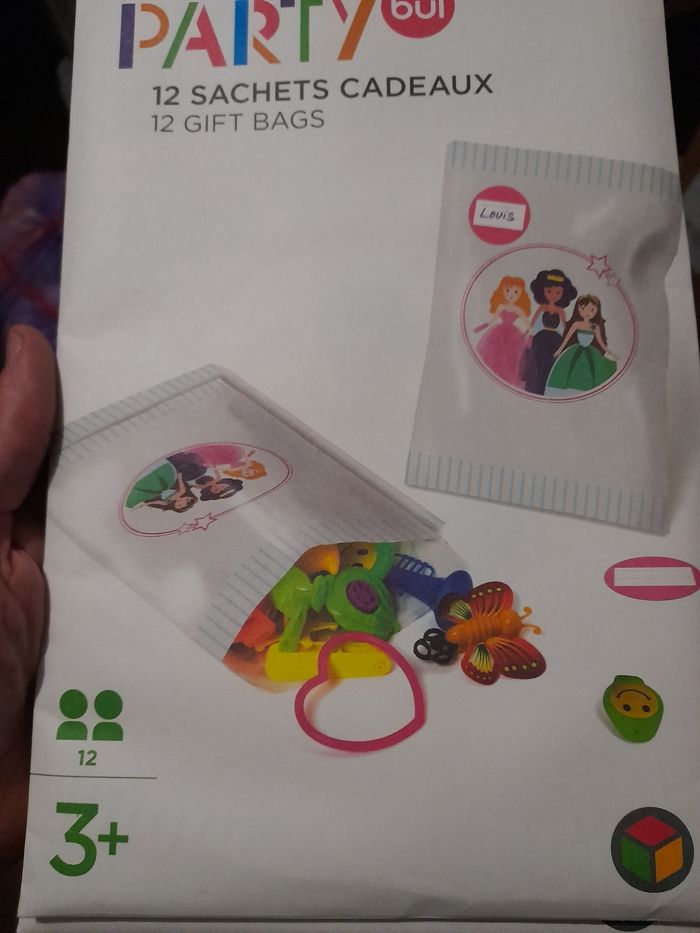 Lot de 2 paquets de sacs cadeaux oxybul