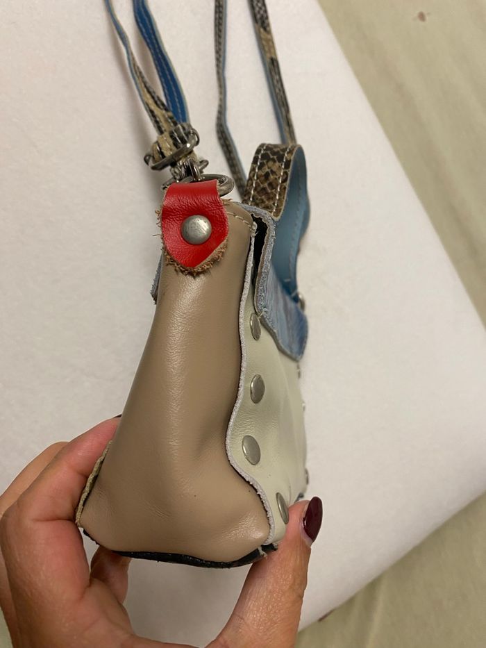 Sac cuir multicolore - photo numéro 2