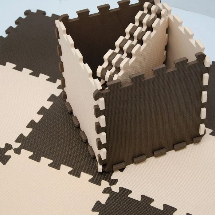 Tapis puzzle en mousse | antidérapant lavable modulable - photo numéro 2