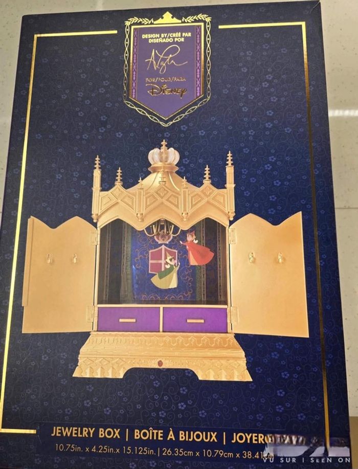 Boite a bijoux aurore disneyland paris - photo numéro 2