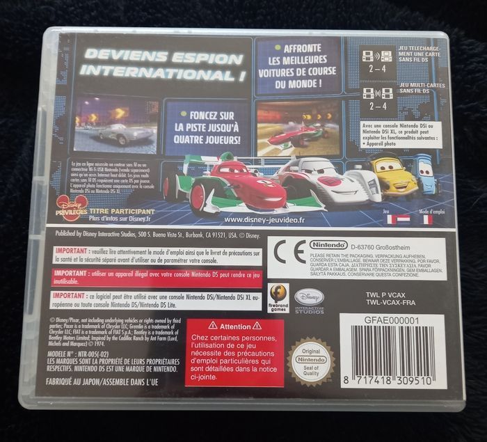 Jeu nintendo ds Cars 2 - photo numéro 2