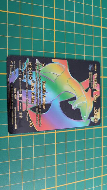 Drattak Vmax carte illustration Pokémon cosplay couleur noir française #C18