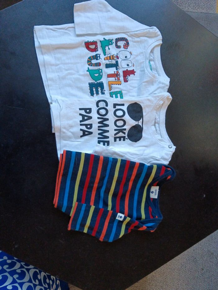 Lot de 3 tee shirt en 3 mois