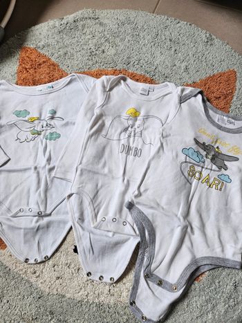 Lot de 3 bodies Dumbo - 24 mois