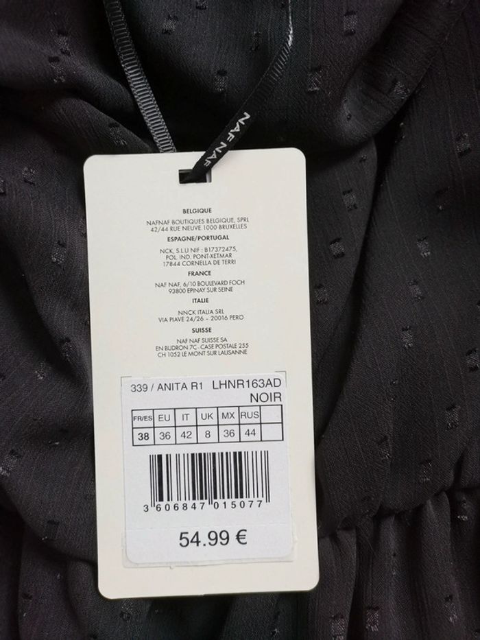 Robe Naf Naf Anita Noir T38 - photo numéro 5