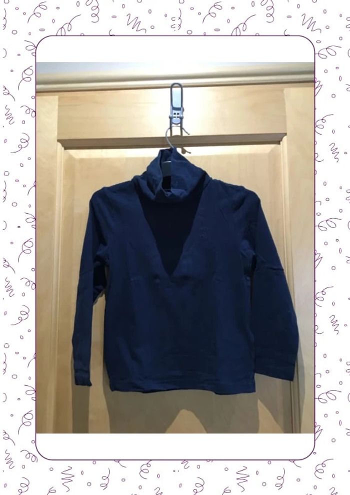 T-shirt col roulé marine orchestra