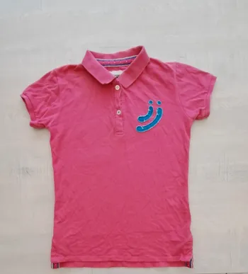 Polo J&Joy Jnjoy fushia - taille 16 ans - été- logo cousu