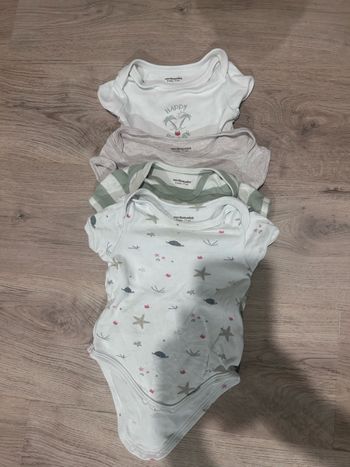 Lots de 4 bodies manches courtes