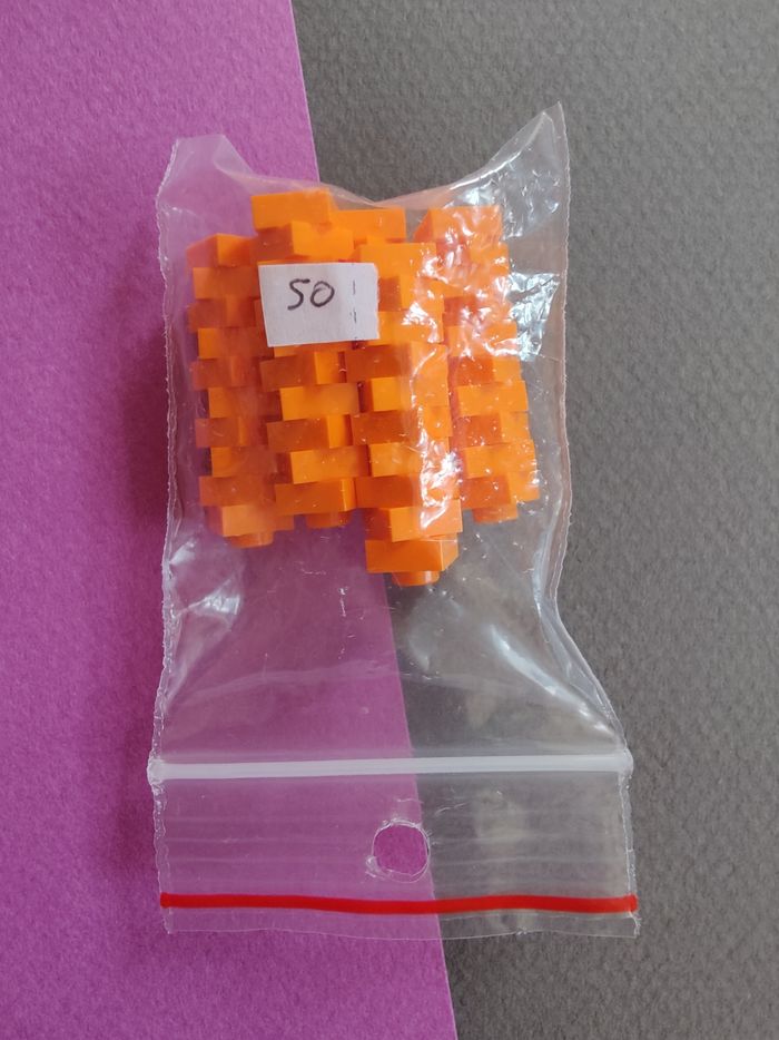 🟧50 plaques orange 1x1 LEGO - Excellent état 🌟 - Envoi rapide 🚚💨 - photo numéro 3