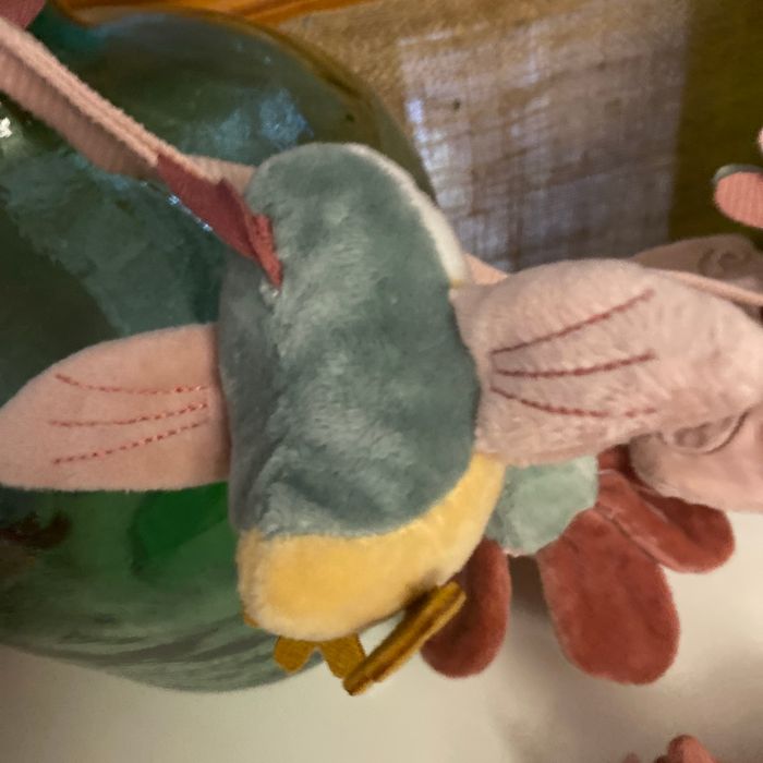 Accessoire de poussette oiseau avec hochet assortis - photo numéro 5