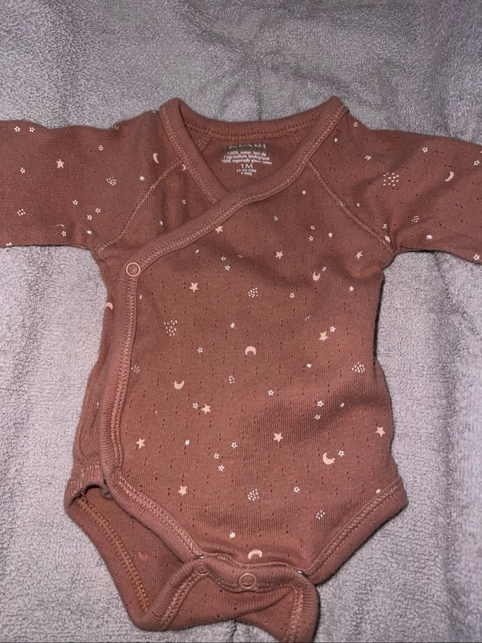 Lot de 9 bodys bébé fille 1 mois - photo numéro 2