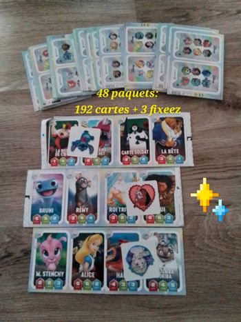 Cartes disney leclerc avec fixeezs neuf