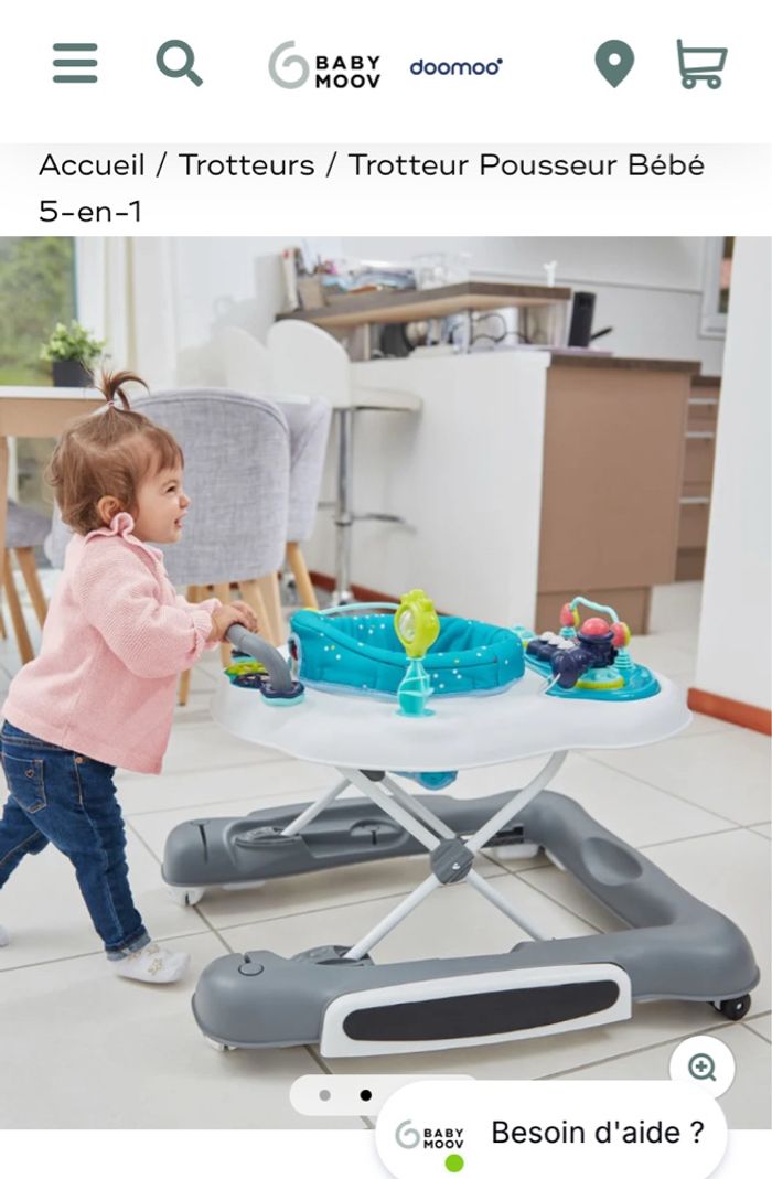 Trotteur baby moov