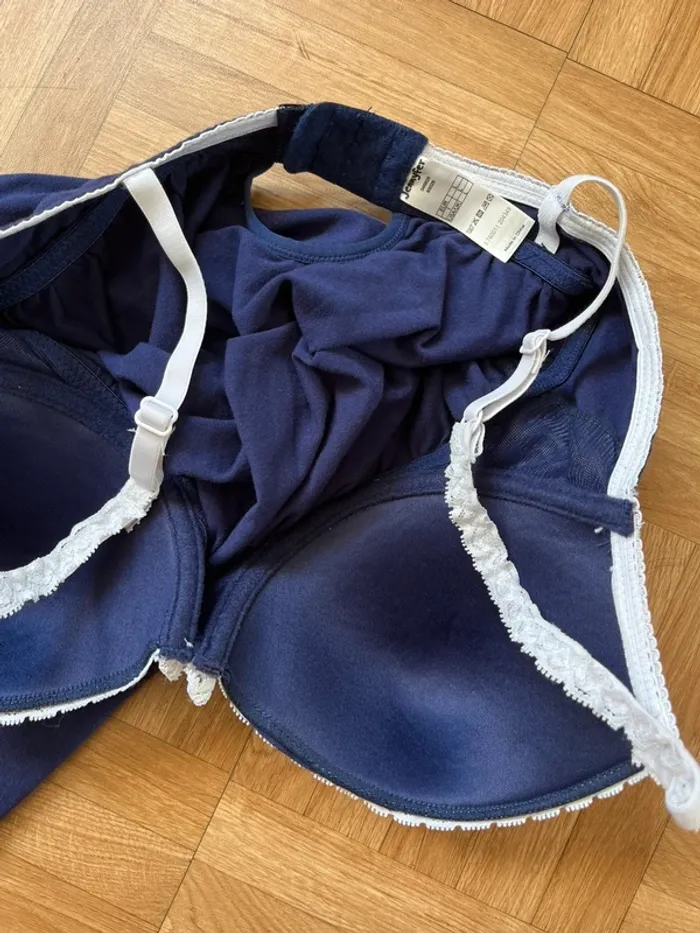 Robe nuisette en dentelle bleu et blanc Jennyfer - photo numéro 5