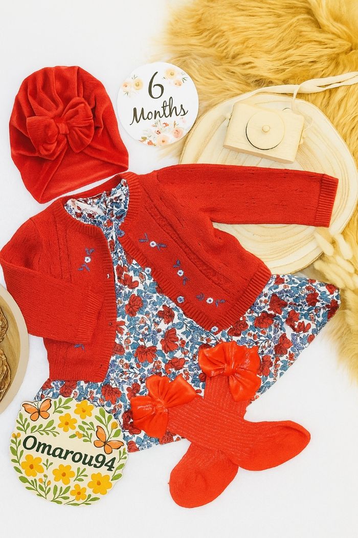 Ensemble complet automne/hiver sergent major fille 6 mois 🎀 - photo numéro 2