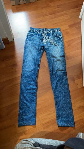 Legging imitation jean