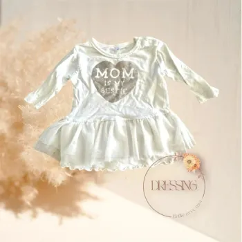 Robe fille blanche mom 3 mois
