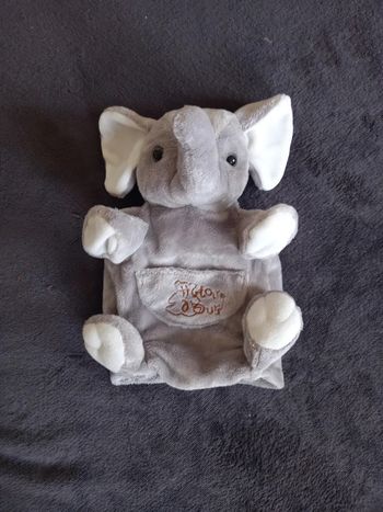 Doudou marionnette Éléphant Histoire D'Ours