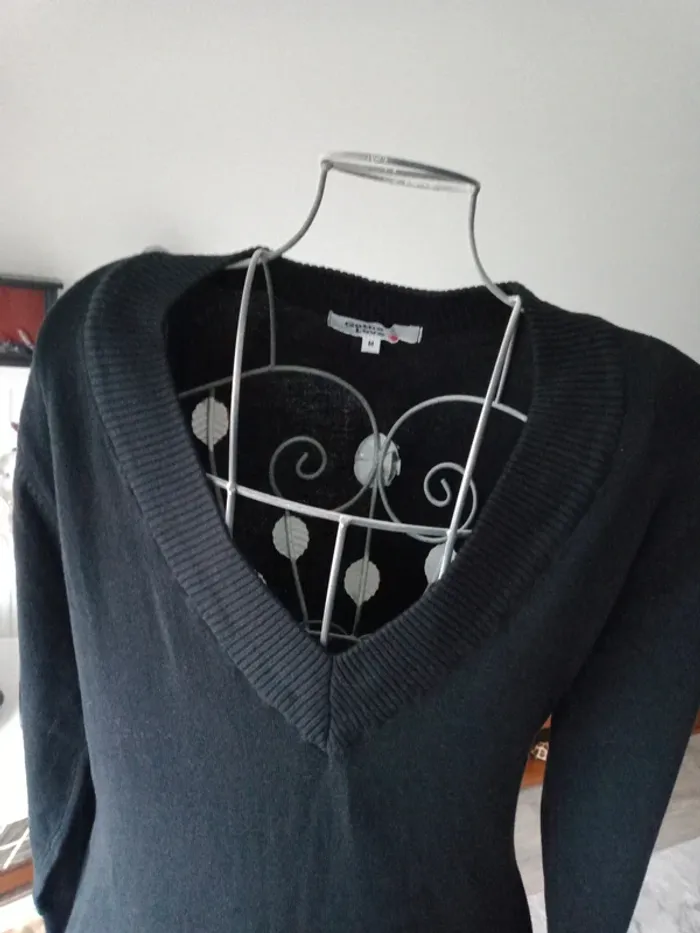 Robe pull noir extensible - photo numéro 4