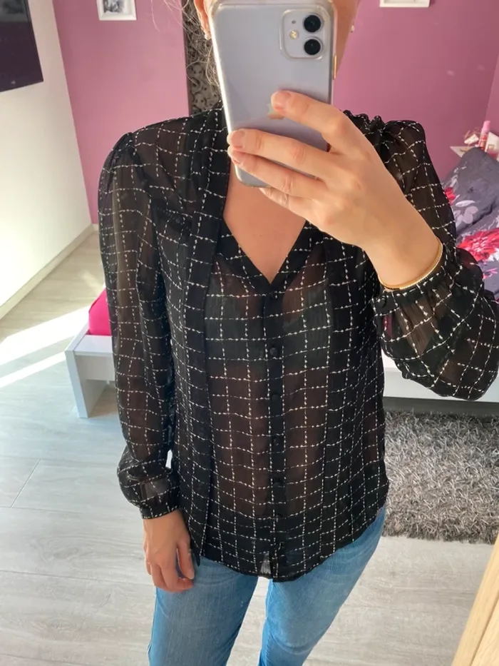 Chemise en voilage Promod - photo numéro 2