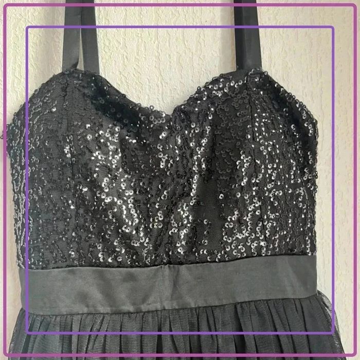 Robe avec sequins , Jennyfer, taille M voile et tissus - photo numéro 2