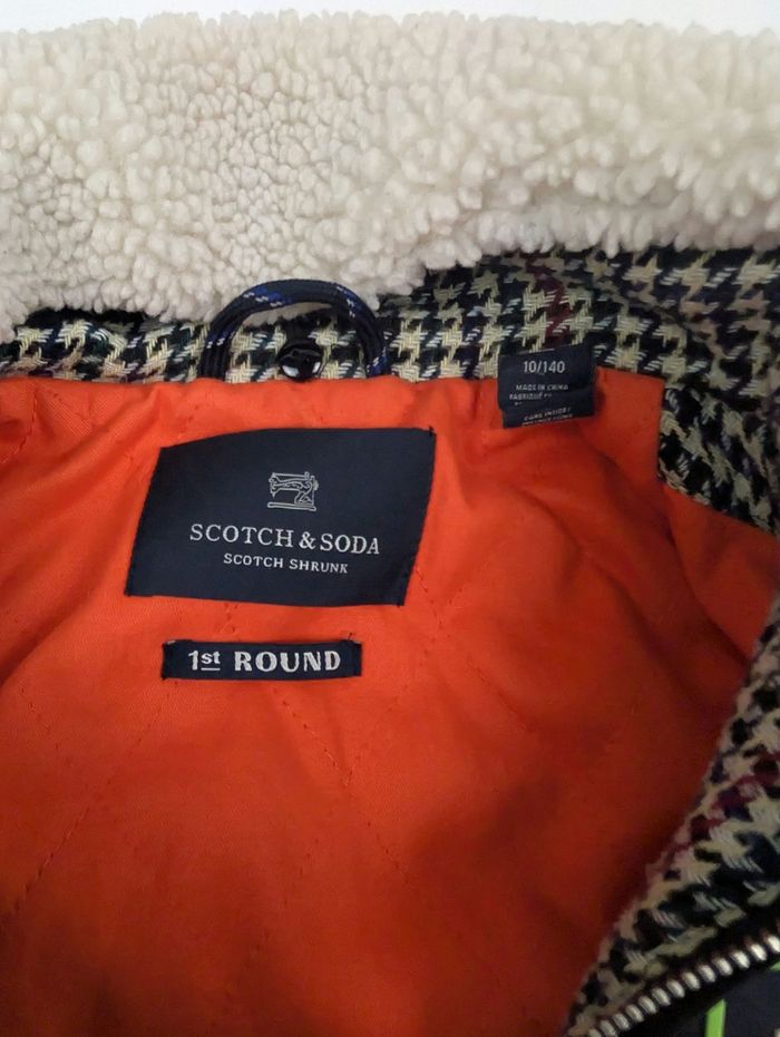 Superbe Blouson / Bomber Scotch & Soda - 10 ans (140cm) - Col moumoute - photo numéro 6