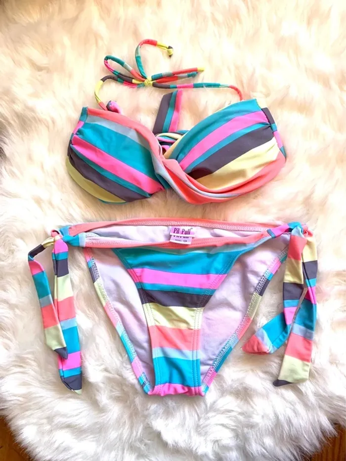 Maillot de bain 12ans rayé